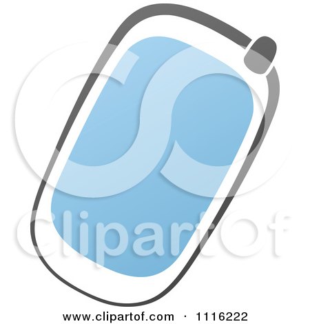 Clipart Blue And Black Cell Phone 1 - Royalty Free Vector Illustration by elena