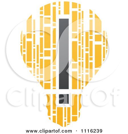 Clipart Exclamation Point Filament In A Light Bulb - Royalty Free Vector Illustration by elena