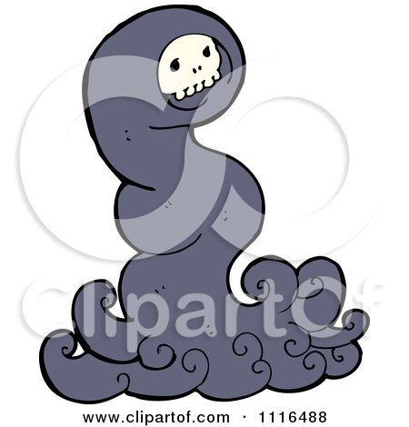 Clipart Halloween Spook Skull Ghost 8 - Royalty Free Vector Illustration by lineartestpilot