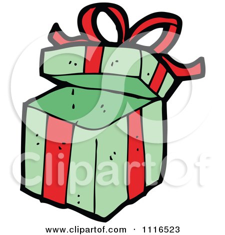 Clipart Christmas Present Gift Box 2 - Royalty Free Vector Illustration by lineartestpilot