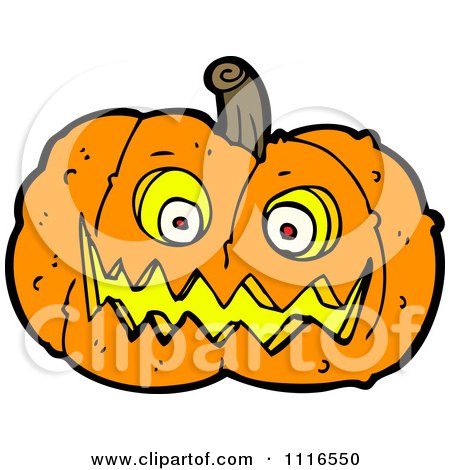 Clipart Halloween Jackolantern Pumpkin 9 - Royalty Free Vector Illustration by lineartestpilot