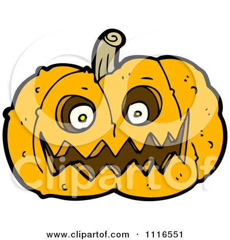 Clipart Halloween Jackolantern Pumpkin 8 - Royalty Free Vector Illustration by lineartestpilot