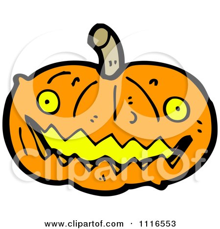 Clipart Halloween Jackolantern Pumpkin 3 - Royalty Free Vector Illustration by lineartestpilot