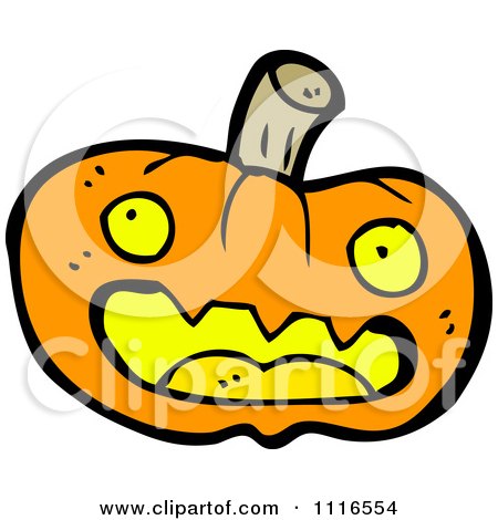 Clipart Halloween Jackolantern Pumpkin 4 - Royalty Free Vector Illustration by lineartestpilot