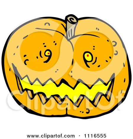 Clipart Halloween Jackolantern Pumpkin 5 - Royalty Free Vector Illustration by lineartestpilot