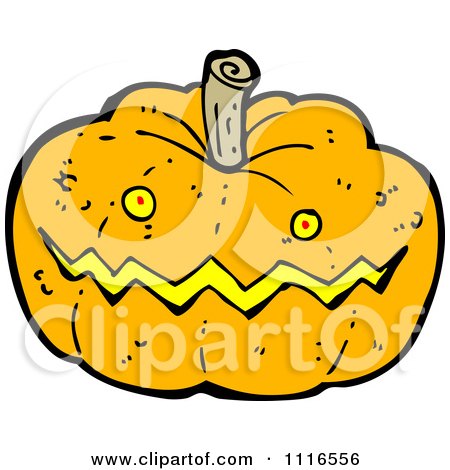 Clipart Halloween Jackolantern Pumpkin 6 - Royalty Free Vector Illustration by lineartestpilot