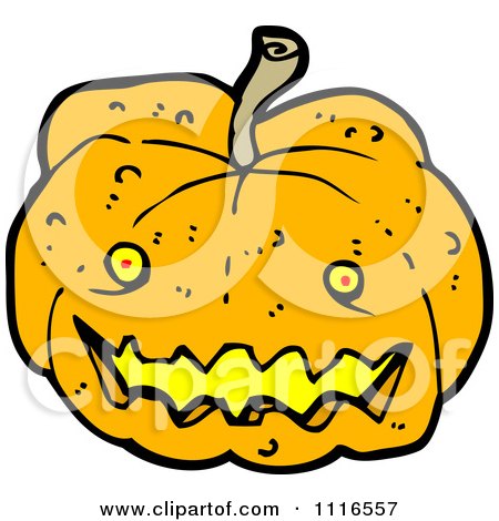 Clipart Halloween Jackolantern Pumpkin 7 - Royalty Free Vector Illustration by lineartestpilot