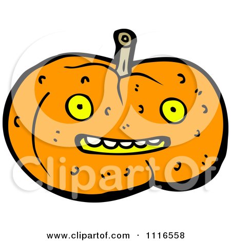 Clipart Halloween Jackolantern Pumpkin 1 - Royalty Free Vector Illustration by lineartestpilot