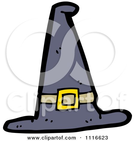 Clipart Pointy Halloween Witch Hat 2 - Royalty Free Vector Illustration by lineartestpilot