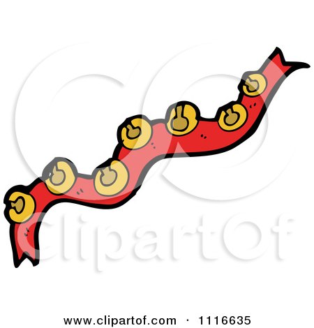 Clipart Sash Of Christmas Jingle Bells 2 - Royalty Free Vector Illustration by lineartestpilot