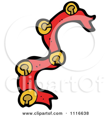 Clipart Sash Of Christmas Jingle Bells 3 - Royalty Free Vector Illustration by lineartestpilot