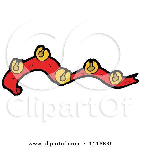 Clipart Sash Of Christmas Jingle Bells 4 - Royalty Free Vector Illustration by lineartestpilot