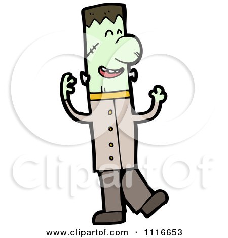 Clipart Happy Frankenstein - Royalty Free Vector Illustration by lineartestpilot