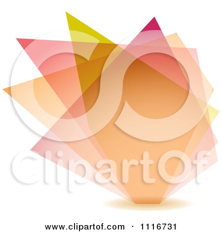 Vector Clipart Of An Abstract Pastel Shard Background - Royalty Free Graphic Illustration by michaeltravers