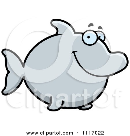 Vector Cartoon Happy Dolphin - Royalty Free Clipart Graphic by Cory Thoman