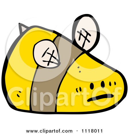 Cartoon Of A Flying Bee 32 - Royalty Free Vector Clipart by lineartestpilot