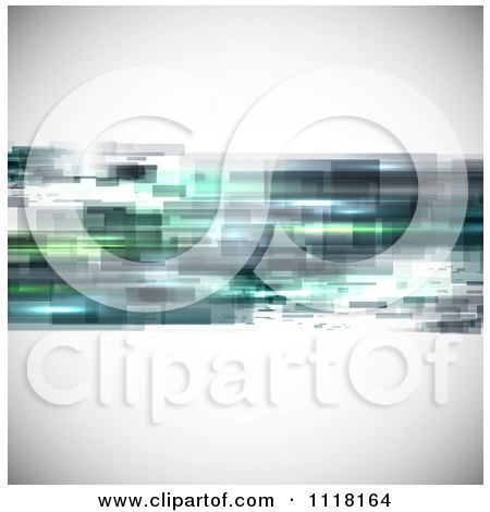 Clipart Of Abstract Blurred Rectangles On A Shaded Background - Royalty Free Vector Illustration by KJ Pargeter