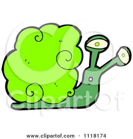 Cartoon Snail 1 - Royalty Free Vector Clipart by lineartestpilot