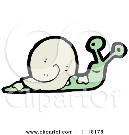 Cartoon Snail 3 - Royalty Free Vector Clipart by lineartestpilot