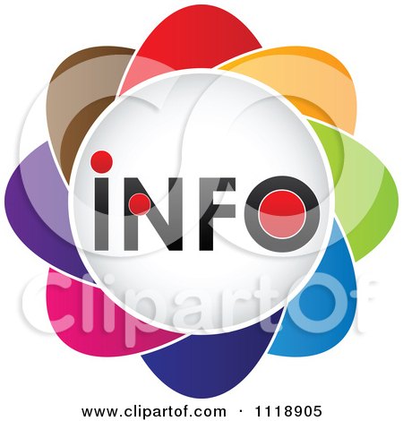Clipart Of A Colorful Info Icon - Royalty Free Vector Illustration by Andrei Marincas