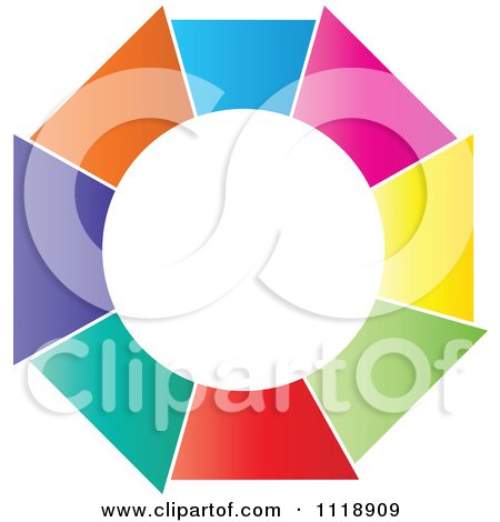 Clipart Of A Round Colorful Icon - Royalty Free Vector Illustration by Andrei Marincas