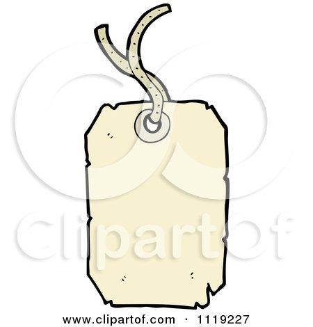 Clipart Of A Tan Retail Sales Tag 2 - Royalty Free Vector Illustration by lineartestpilot