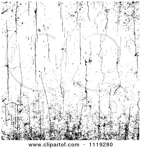 Clipart Of A Black And White Grungy Cracked Background - Royalty Free Vector Illustration by BestVector