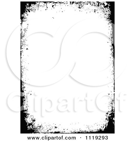 Clipart Of A Grungy Distressed Black Border With Copyspace - Royalty Free Vector Illustration by BestVector