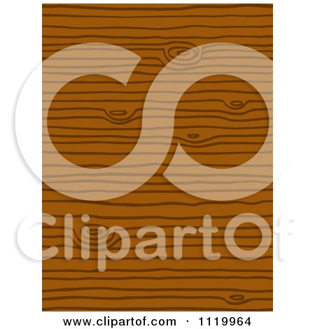 Clipart Of A Seamless Wood Grain Pattern Background - Royalty Free Vector Illustration by Cherie Reve