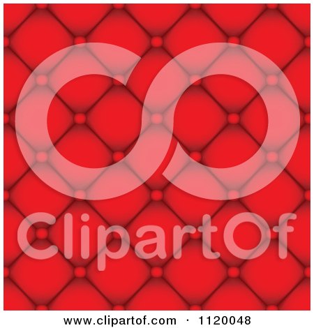 Clipart Of A Seamless Red Leather Background Pattern - Royalty Free Vector Illustration by michaeltravers