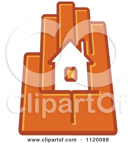 Clipart Of A House In The Palm Of A Hand 6 - Royalty Free Vector Illustration by Vector Tradition SM