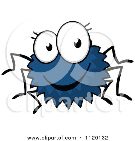 Cartoon Of A Happy Spider - Royalty Free Vector Clipart by Vector Tradition SM