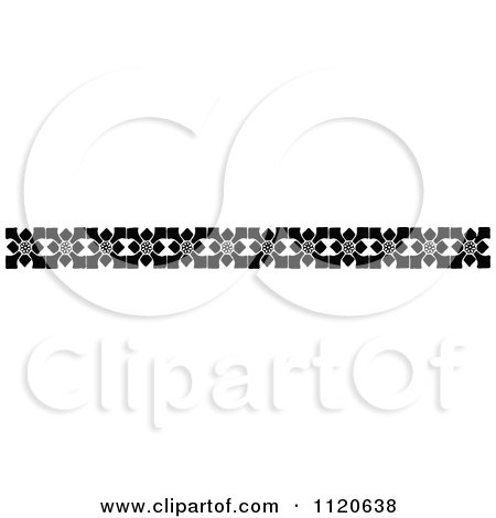 Clipart Of A Retro Vintage Black And White Border 6 - Royalty Free Vector Illustration by Prawny Vintage