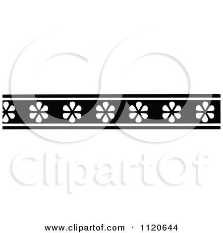 Clipart Of A Retro Vintage Black And White Border 2 - Royalty Free Vector Illustration by Prawny Vintage