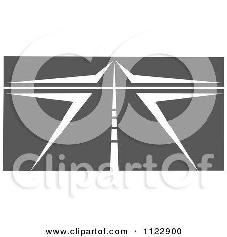 Clipart Of A Crossroads - Royalty Free Vector Illustration by Vector Tradition SM