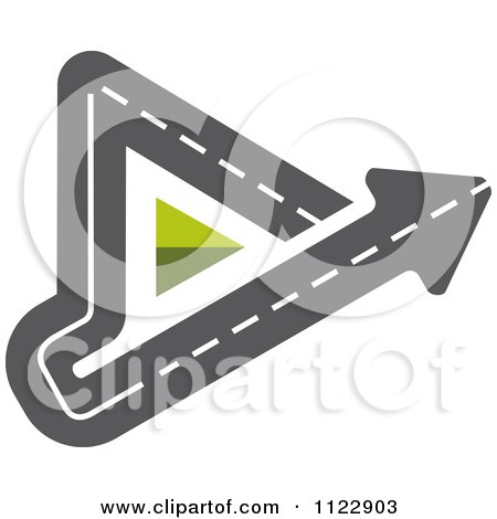 Clipart Of An Arrow Road 1 - Royalty Free Vector Illustration by Vector Tradition SM