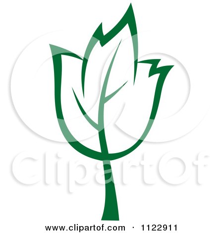 Clipart Of A Green Tree 8 - Royalty Free Vector Illustration by Vector Tradition SM