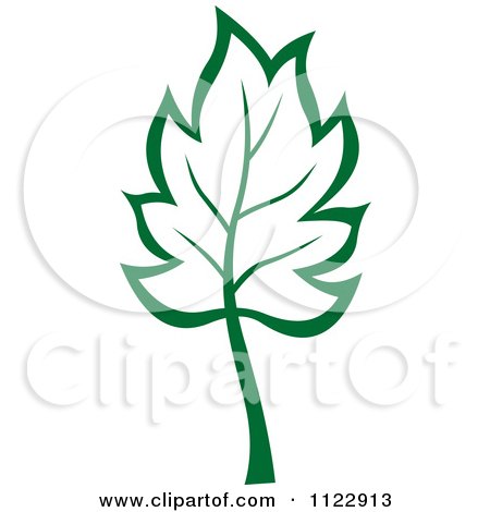 Clipart Of A Green Tree 4 - Royalty Free Vector Illustration by Vector Tradition SM