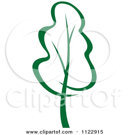 Clipart Of A Green Tree 1 - Royalty Free Vector Illustration by Vector Tradition SM