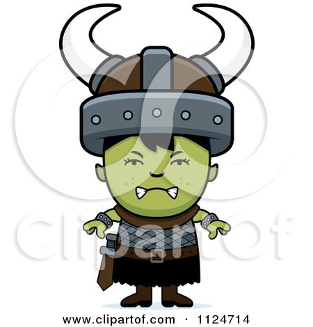 Cartoon Of An Angry Ogre Boy - Royalty Free Vector Clipart by Cory Thoman