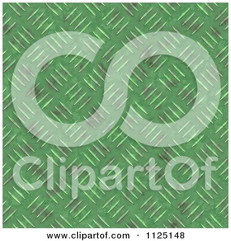 Clipart Of A Seamless Green Metal Diamond Plate Texture Background Pattern - Royalty Free CGI Illustration by Ralf61