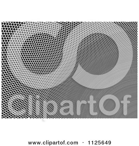 Clipart Of A Black And White Dotted Texture Background 2 - Royalty Free Vector Illustration by dero