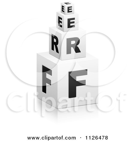 Clipart Of 3d Stacked FREE Cubes - Royalty Free Vector Illustration by Andrei Marincas