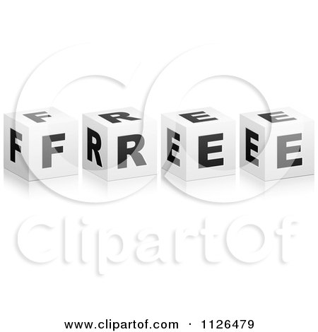 Clipart Of 3d FREE Cubes - Royalty Free Vector Illustration by Andrei Marincas
