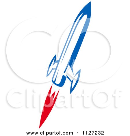 Clipart Of A Rocket Shuttle 6 - Royalty Free Vector Illustration by Vector Tradition SM