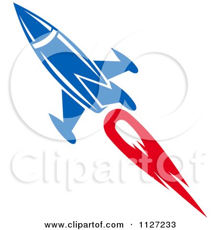 Clipart Of A Rocket Shuttle 7 - Royalty Free Vector Illustration by Vector Tradition SM