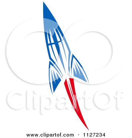 Clipart Of A Rocket Shuttle 5 - Royalty Free Vector Illustration by Vector Tradition SM