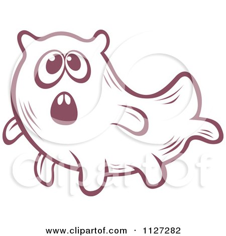 Clipart Of A Cute Amoeba Or Monster 1 - Royalty Free Vector Illustration by Vector Tradition SM