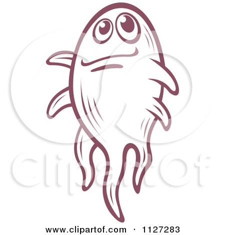 Clipart Of A Cute Amoeba Or Monster 2 - Royalty Free Vector Illustration by Vector Tradition SM
