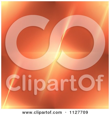Clipart Of A Star Shining In Orange 2 - Royalty Free CGI Illustration by oboy